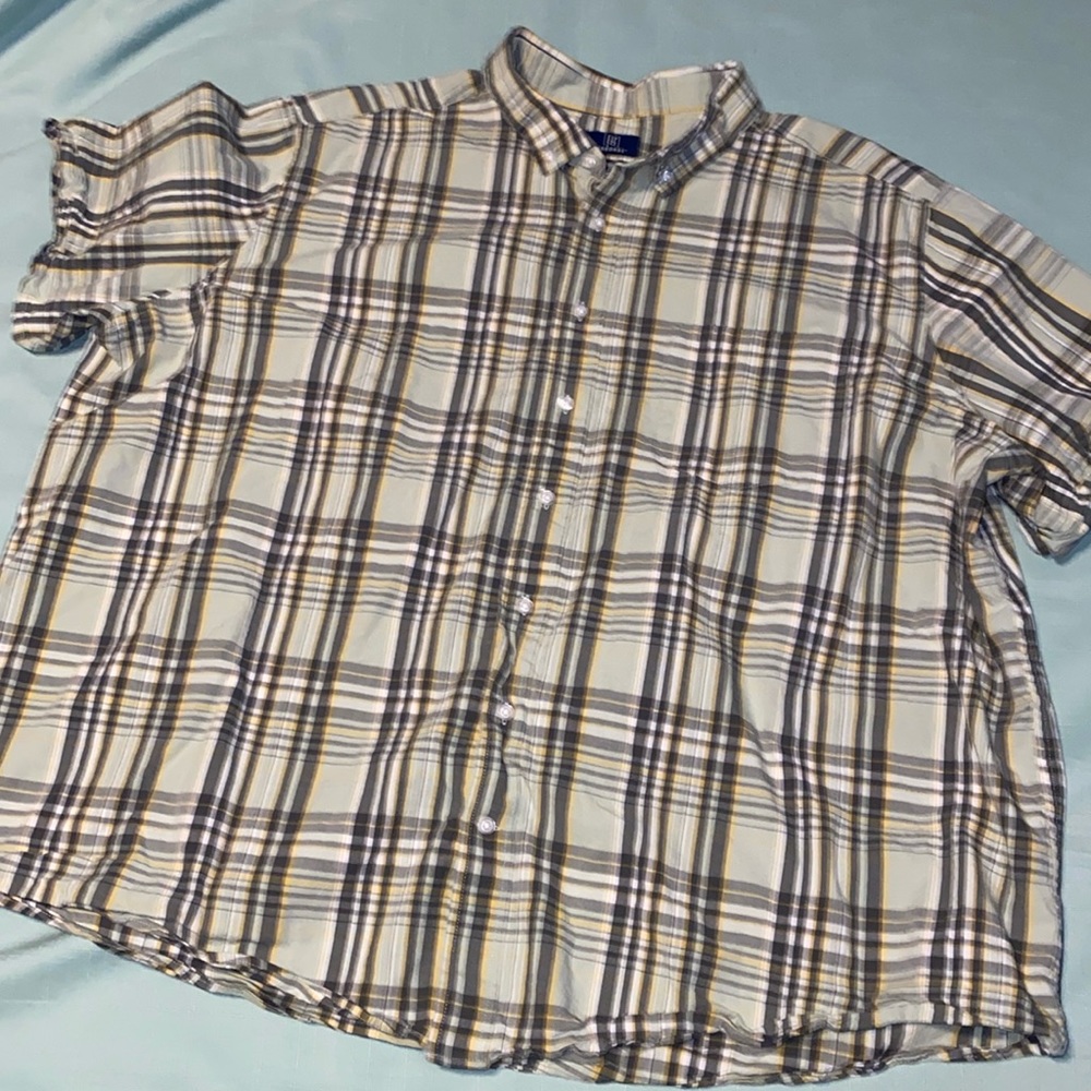 GEORGE GREEN PLAID BUTTON-DOWN